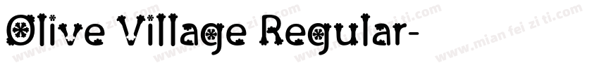 Olive Village Regular字体转换
